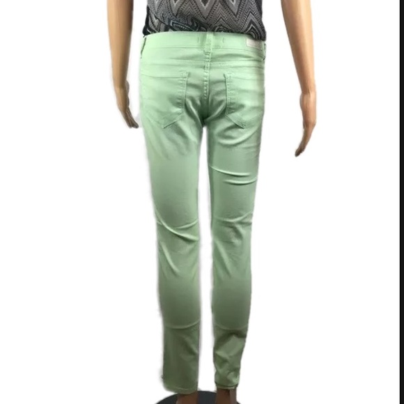 Light Green Sneak Peek Skinny Jeans Size 3 juniors - Picture 4 of 9